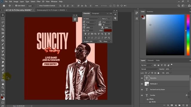 How To Design Trendy Club Party Flyer 2020 Using Adobe Photoshop смотреть онлайн