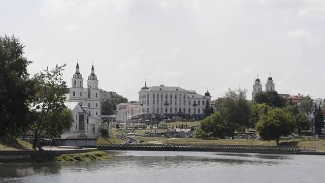 Футажи Минска. Храмовый комплекс на Немиге смотреть онлайн