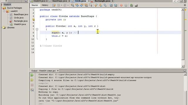 Week 04 Java Class Inheritance Part 3 смотреть онлайн