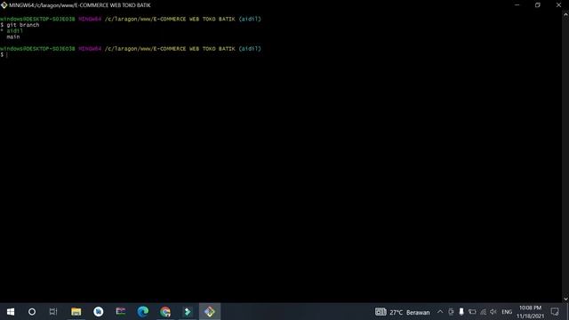 Cara Install Git dan Membuat Branch Baru смотреть онлайн