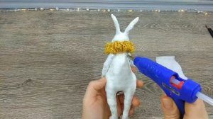 КРОЛИК своими руками из ВАТЫ. Символ 2023. RABBIT craft. Symbol 2023. DIY.