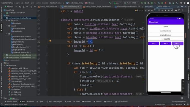 ANDROID com KOTLIN 2023 - #55 - App Lista Telefónica - Seleção de Imagem смотреть онлайн