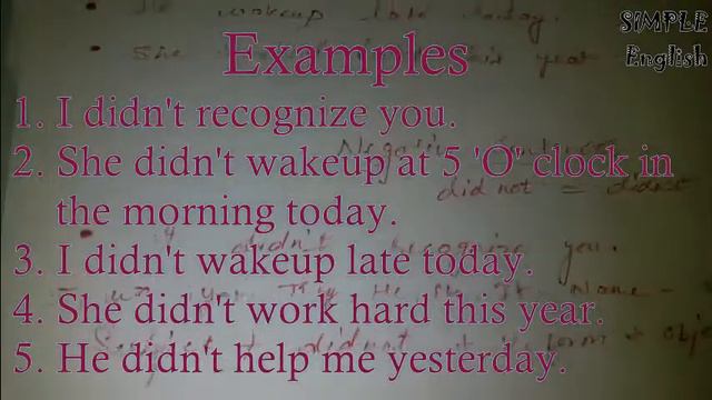 Use of Did / Past Indefinite Tense / Simple Past Tense / Simple English By Soumya смотреть онлайн