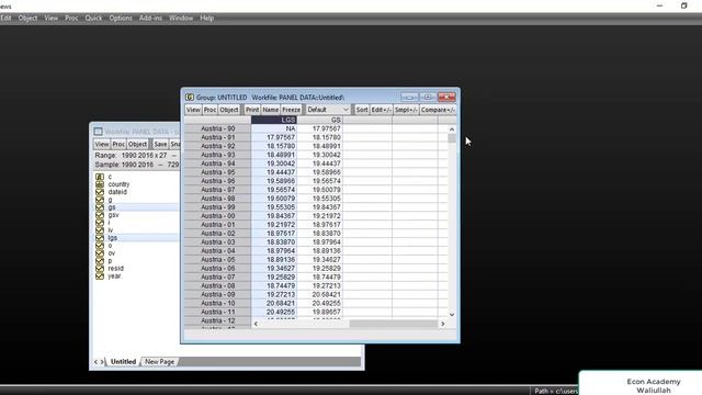 Eviews - How to Find Lag of a Variable Time-series/Panel Data (Pashto Version) смотреть онлайн