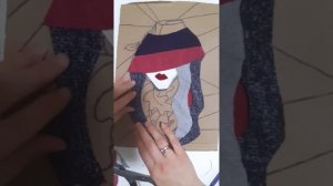 Картина из кусочков ткани. 2 урок