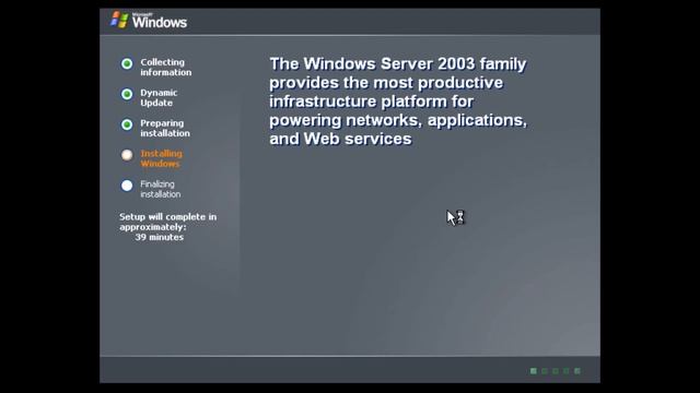 Windows Server 2003 R2 Install Tutorial смотреть онлайн