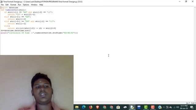 Python Time Format Changing Program смотреть онлайн