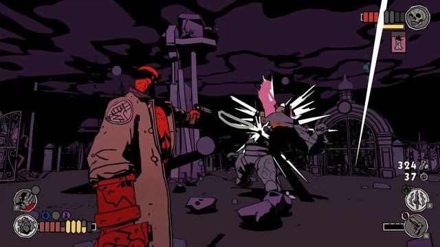 Hellboy Web Of Wyrd Прохождение 2023 год - Часть 9 Сложный простой краб. Получил баг всё заново [4K