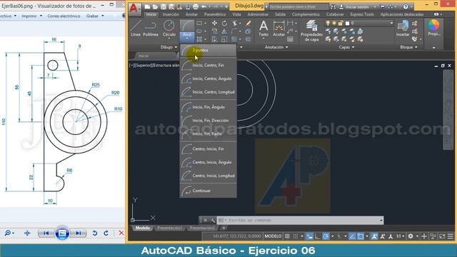 AutoCAD Básico - Ejercicio 6 смотреть онлайн