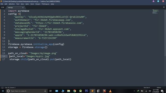 Python with Firebase To make a Cloud Storage смотреть онлайн