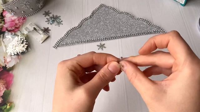 Ободок снежинки Корона снегурочки / Кокошник На Скорую Руку / Diy Glitter Foam Crown Headband смотреть онлайн