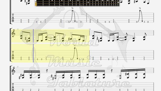 Disturbed Numb GUITAR TAB смотреть онлайн