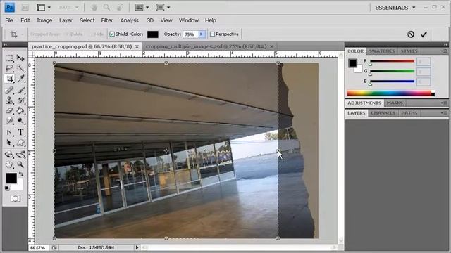 1.6 Cropping: Adobe Photoshop CS4 video смотреть онлайн