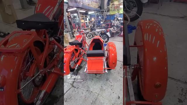 DKW NZ-350 с коляской. Звук предка ИЖей #реставрациямотоцикла #ретроцикл #dkw #иж смотреть онлайн