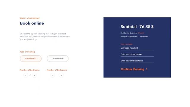 Landing page "Sparcle" смотреть онлайн
