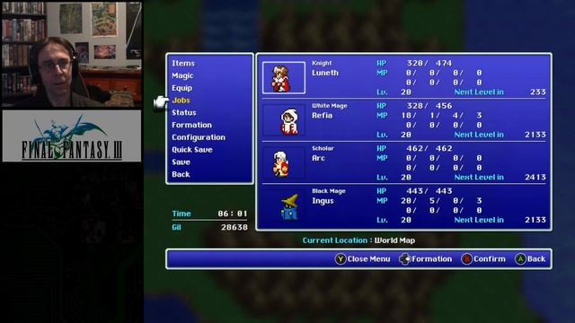 Final Fantasy III - Pixel Remaster | 1990(2021) Squaresoft | First-Play | 3 смотреть онлайн