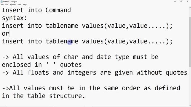 Insert into Command | Data Manipulation Language | MySQL смотреть онлайн