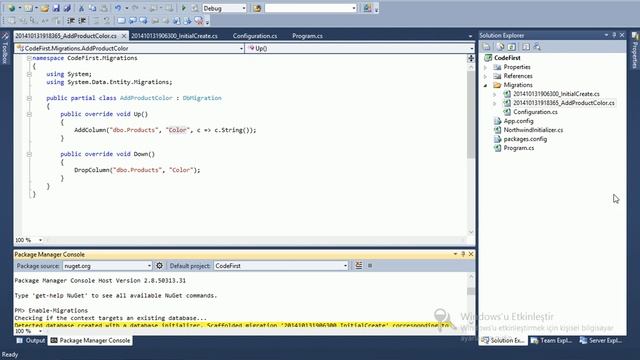14-Entity Framework Code First Migrations смотреть онлайн