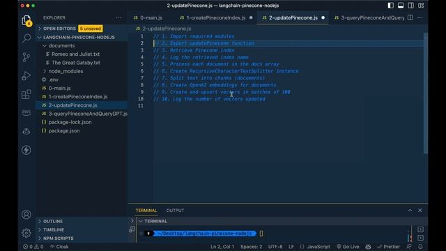Langchain and Pinecone with Node.js: A Quick Start Tutorial смотреть онлайн