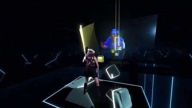 Beat Saber || K/DA (Drum go dum) Expert + | CINEMA | Oculus Quest 2 via Air link | Mixed reality смотреть онлайн
