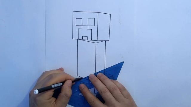 How to Draw Creeper Minecraft | Learn to Draw step by step смотреть онлайн