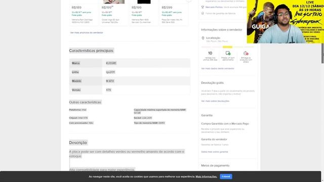 Promoções Hardware 10/12 ! Monitor 144hz 1ms R$ 1.099 + Water Cooler 240mm R$ 369 смотреть онлайн