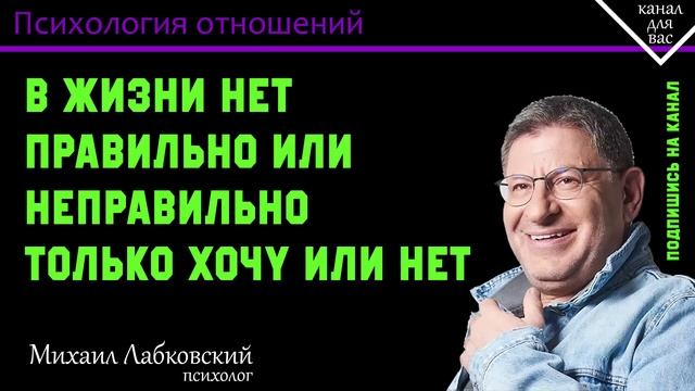 МИХАИЛ ЛАБКОВСКИЙ - В жизни нет правильно или неправильно только хочу или нет смотреть онлайн