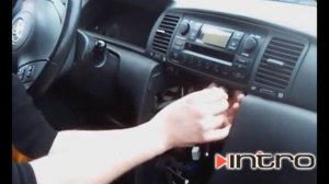 Как снять магнитолу Toyota Corolla
