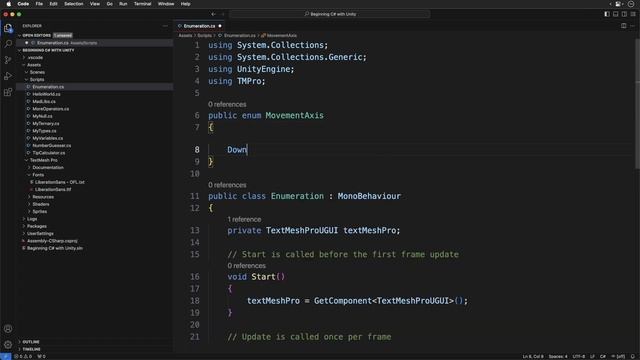 Enumerations - Beginning C# with Unity (2023 Edition) смотреть онлайн