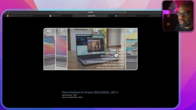 Macbook pro 13 14 16 M1 Pro M1 Max o Air en Español смотреть онлайн