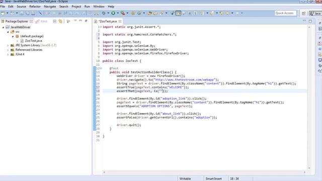 JUnit Selenium Webdriver Tutorial 20 (Hamcrest) | QAShahin смотреть онлайн