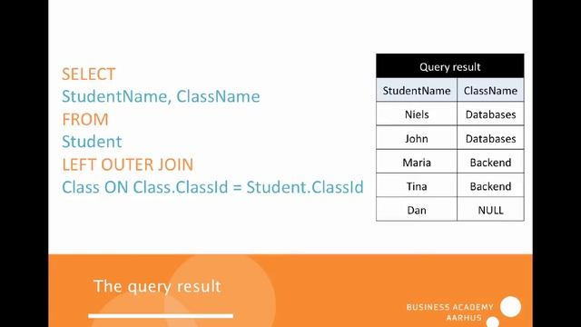 SQL OUTER JOIN explained смотреть онлайн