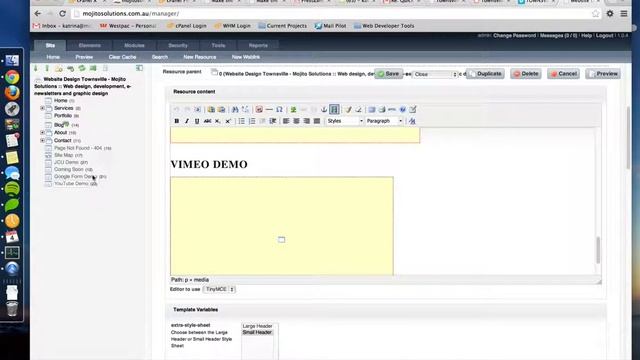 MODx - Embeding Vimeo Video on a page смотреть онлайн