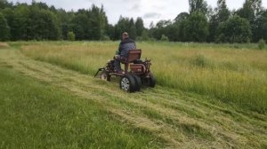 Косилка Заря на передний адаптор мини трактора нева