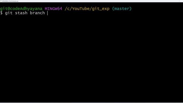 git stash branch смотреть онлайн