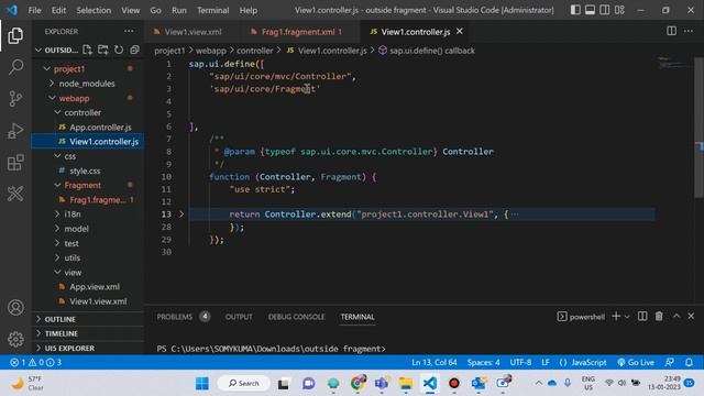 OUTSIDE FRAGMENT in SAP UI5 II SAP UI5 DEVELOPMENT смотреть онлайн