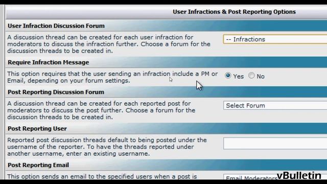 vBulletin - User Infractions & Post Reporting Options смотреть онлайн