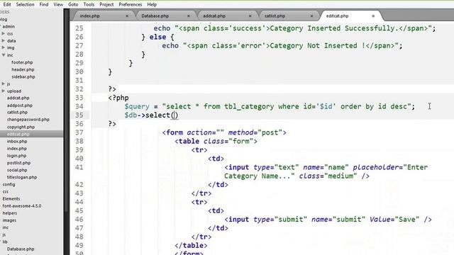 Blog With PHP OOP (Update Categories From Admin Panel) : Part-15 смотреть онлайн