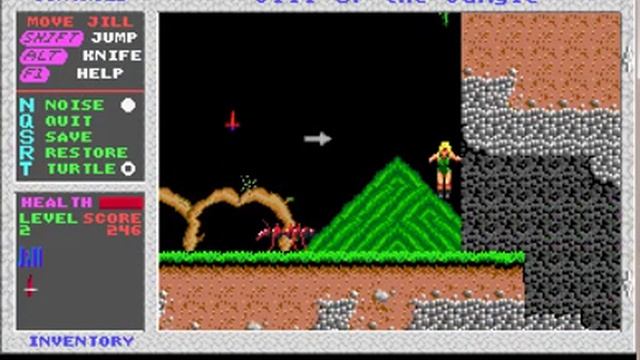 Jill of the Jungle Gameplay DOS смотреть онлайн