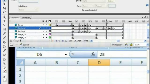 Create Simulation using Flash Animation | Animating Excel Sheet in Flash смотреть онлайн