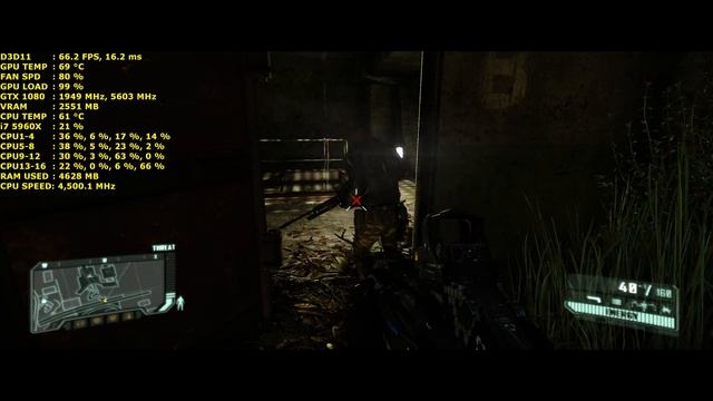 Crysis 3 Very High 3440x1440 | GTX 1080 FE | i7 5960X 4.5GHz смотреть онлайн