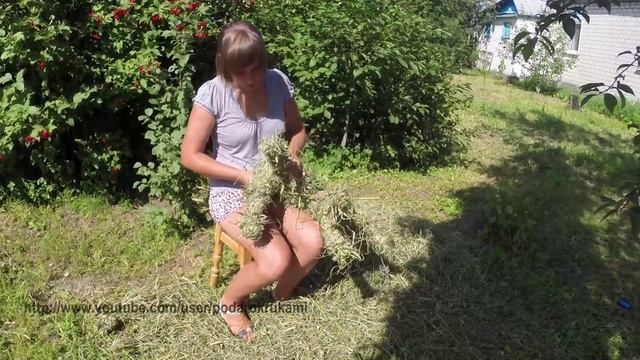 Фигуры из сена "Соломенная коза"/ Handmade of hay "Straw goat" смотреть онлайн
