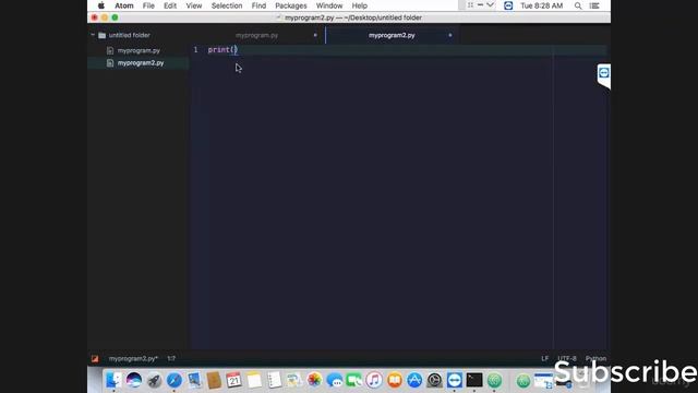 Python Tutorials for beginners -8- Setting Up Atom on Mac смотреть онлайн