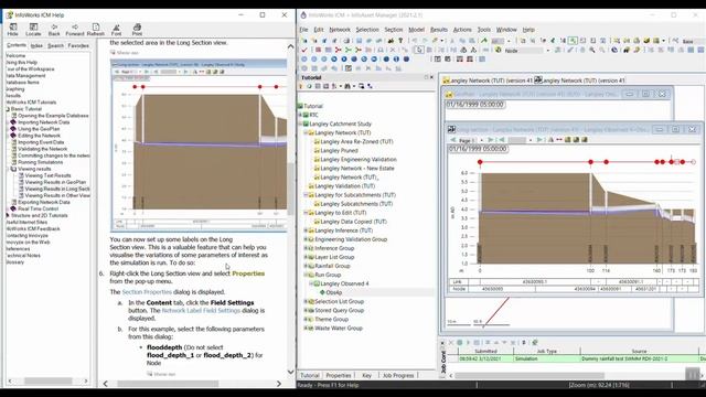 InfoWorks ICM Basics Tutorial Series | Video 27: Viewing results in Long Section view смотреть онлайн