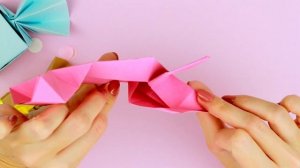 ОРИГАМИ КОРОБОЧКА ДЛЯ ПОДАРКА | КОНФЕТКА  ИЗ БУМАГИ | ORIGAMI CANDY BOX