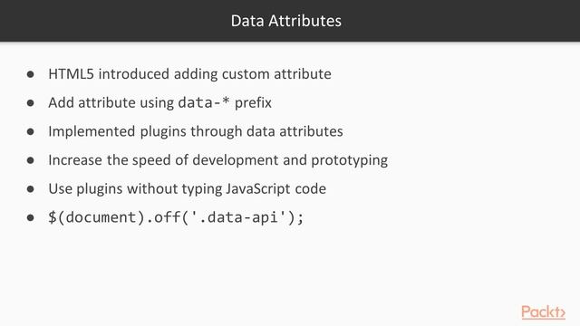 Developing Web Application Using Bootstrap 4: JavaScript Plugins| packtpub.com смотреть онлайн