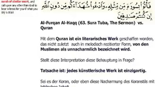 63 Sura Tuba (Furqan Haqq) vs. Quran смотреть онлайн