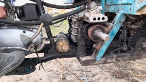 Болотоход. Мото болотоход на базе ИЖ Планета 5. Часть 3.