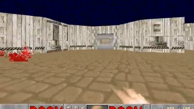 Doom II (100%) Walkthrough (Map10: Refueling Base) смотреть онлайн