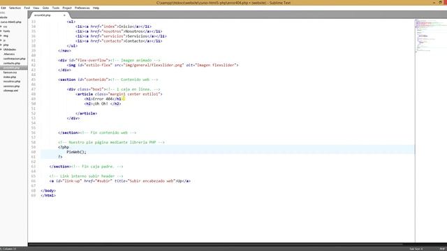 20) Tutorial HTML5 - PHP | Página Error 404. смотреть онлайн
